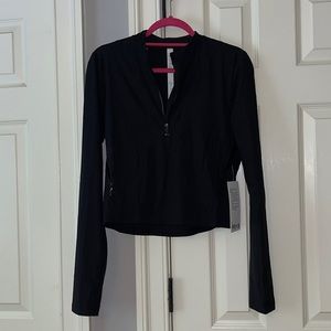 Lulu Lemon Gloss Trim Run 1/2 Zip Long Sleeve